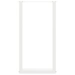 vidaXL Pieds de table de bar en U  2 pièces  blanc  40 x (90-91) cm  acier