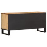 vidaXL Meuble TV 100x34x46 cm bois massif de manguier brut