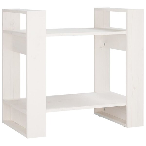vidaXL Bibliothèque/Séparateur de pièce Blanc 60x35x57 cm Bois de pin