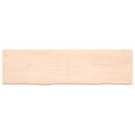 vidaXL Étagère murale 180x50x(2-6) cm bois de chêne massif non traité