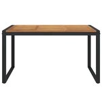 vidaXL Table de jardin et pieds en forme de U 140x80x75 cm bois acacia