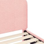 vidaXL Cadre de lit pour tout-petit avec tête de lit Rose 70 x 140 cm