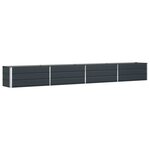 vidaXL Jardinière Anthracite 480 x 50 x 45 cm Acier galvanisé