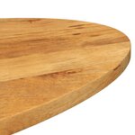 vidaXL Dessus de table 90x40x2 5 cm ovale bois massif de manguier