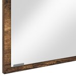vidaXL Miroir de salle de bain LED Chêne fumé 90x8 5x37 cm Bois d'ingénierie