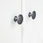 vidaXL Garde-robe à 3 portes Hill Blanc 127x50x170 cm Bois pin solide