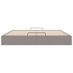 VidaXL Cadre de lit ottoman sans matelas taupe 160x200 cm tissu