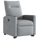vidaXL Fauteuil inclinable Gris clair Tissu