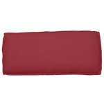 vidaXL Set de coussins de palette 3 Pièces Bordeaux 120 x 50 x 12 cm