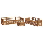 vidaXL Ensemble de canapés d'extérieur 9 pc Naturel