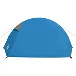 vidaXL Tente de camping à dôme 2 personnes bleu imperméable