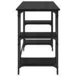 vidaXL Bureau Chêne noir 140 x 50 x 75 cm Bois d'ingénierie