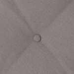 vidaXL Coussin de Dos Taupe 160 x 19 x 50 cm tissu