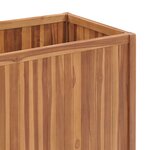 vidaXL Lit surélevé 100x50x70 cm Bois de teck solide