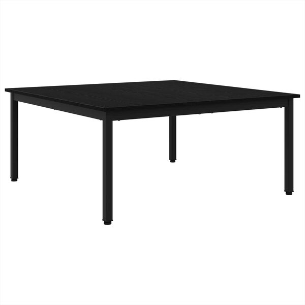 vidaXL Table basse Chêne noir 100 x 100 x 45 cm Bois d'ingénierie