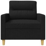 vidaXL Fauteuil Noir 60 cm Tissu