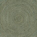 vidaXL Tapis de surface Vert olive 160 x 160 cm Jute