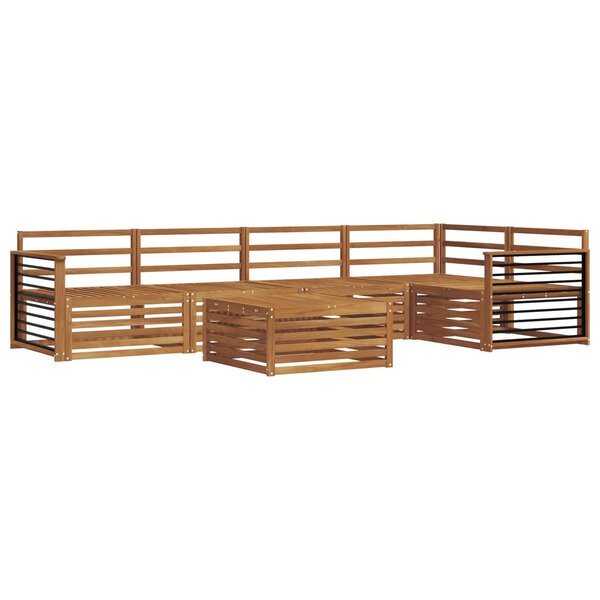 vidaXL Ensemble de canapés d'extérieur 6 pc Naturel