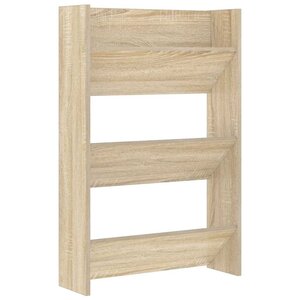 vidaXL Armoire à chaussures murale Chêne Sonoma 60x18x90 cm Aggloméré