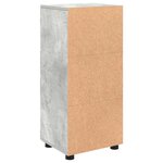 vidaXL Cabinet de salle de bain TULUM Gris béton 37 x 31.5 x 82 cm