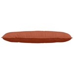 vidaXL Coussin de Dos Rouge orange 120 x 50 cm Tissu en velours côtelé