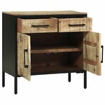 vidaXL Buffet Marron 70 x 35 x 70 cm Bois de manguier massif