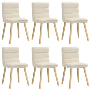 vidaXL Chaises à manger lot de 6 Lin