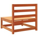 vidaXL Salon de jardin 6 Pièces cire marron bois de pin massif