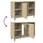 vidaXL Armoire salle de bain chêne sonoma 80x33x60cm bois d'ingénierie