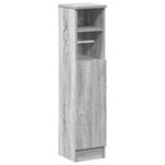 vidaXL Meuble de salle de bain avec porte-rouleau sonoma gris