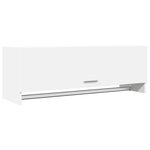 vidaXL Garde-robe blanc 100x32 5x35 cm bois d'ingénierie