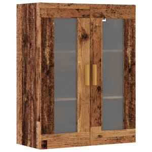 vidaXL Armoire murale suspendue vieux bois 69 5x34x90 cm