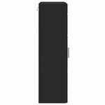 vidaXL Meuble mural avec porte Noir 55 x 29 x 100 cm Bois d'ingénierie