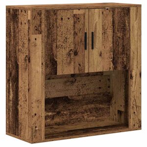 vidaXL Meuble mural Bois Ancien 80 x 33 x 80 cm Bois d'ingénierie