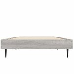 vidaXL Cadre de lit sans matelas sonoma gris 75x190 cm