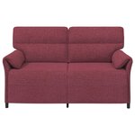 vidaXL Canapé 100  polyester  cadre en métal  MDF  Contreplaqué