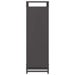 vidaXL Portant de bois chauffage noir 90x28x90 cm