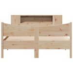 vidaXL Cadre de lit sans matelas 135x190 cm bois de pin massif
