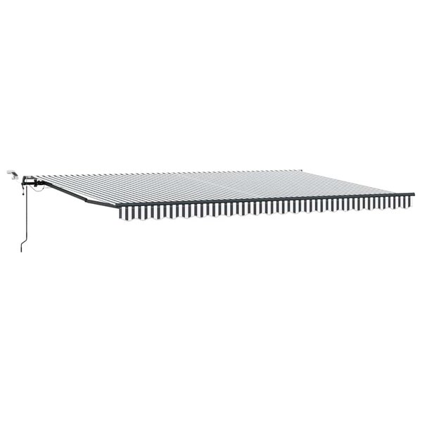vidaXL Auvent rétractable automatique avec LED anthracite et blanc