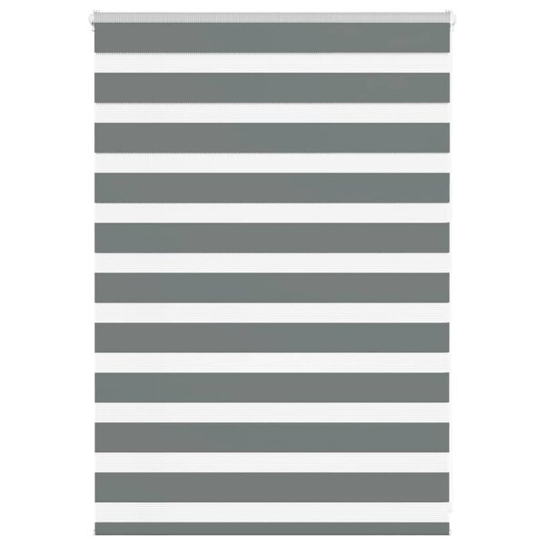 vidaXL Store zèbre gris foncé largeur du tissu 90 9 cm polyester