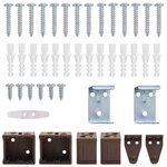 vidaXL Store Vénitien Marron Foncé avec Motif en Bois 160 x 150 cm PVC