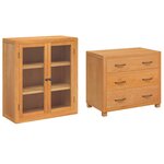 vidaXL Ensemble de meubles de rangement Marron Bois d'ingénierie