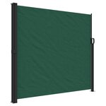 vidaXL Auvent latéral rétractable vert foncé 180x300 cm
