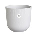 Pot de fleur Jazz Rond - Blanc Ø 26 x hauteur 24 cm - Intérieur 100 recyclé