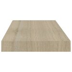 vidaXL Étagères murales flottantes 4 Pièces chêne 50x23x3 8 cm MDF