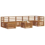 vidaXL Ensemble de canapés d'extérieur 8 pc Naturel