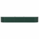 vidaXL Jardinière surélevée Vert 320 x 80 x 44 cm Acier