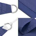 vidaXL Voile de parasol tissu oxford triangulaire 3 5x3 5x4 9 m bleu