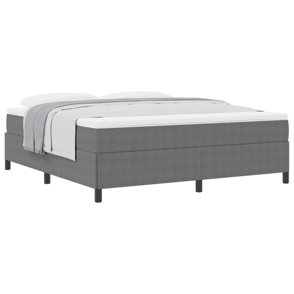 vidaXL Lit à lattes Gris clair 180 x 200 cm Tissu en velours côtelé