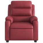 vidaXL Fauteuil de massage inclinable Rouge bordeaux Similicuir